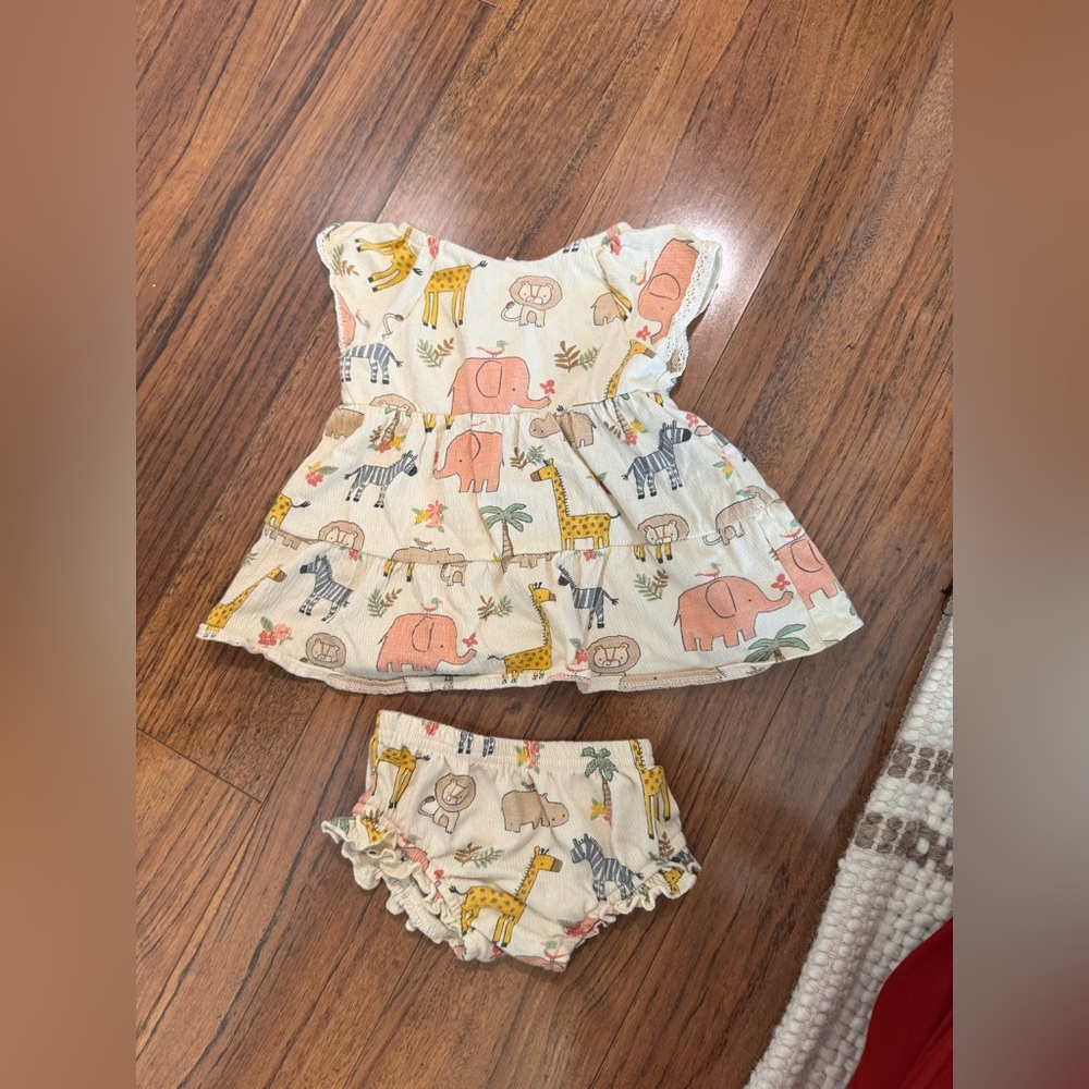 Baby Starters Animal Safari Dress and Diaper Cover